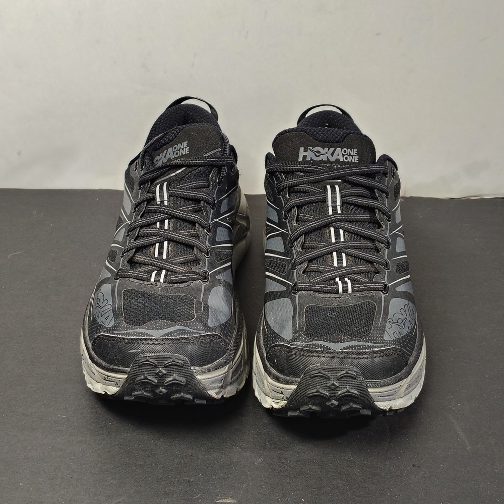 Hoka Mafate Speed 2 Mens Size 8.5 Black Castle Rock Trail Running Shoes 1126851 - Picture 2 of 11